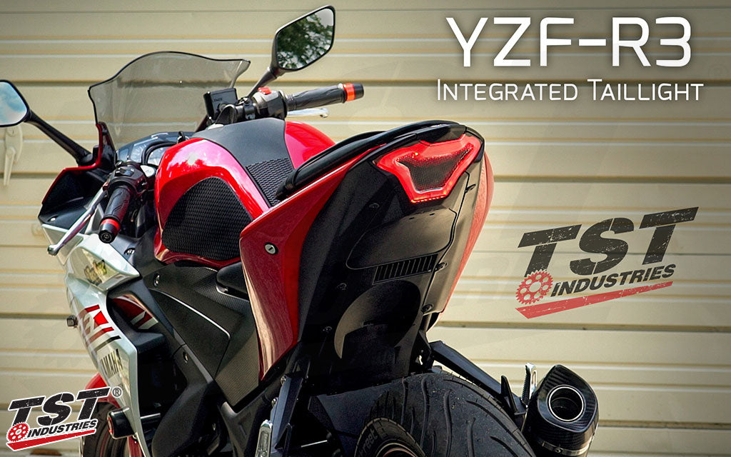 TST Programmable and Sequential LED Integrated Tail Light for Yamaha YZF-R3 2015-2024 / FZ-07 2015-2017 - Image 7